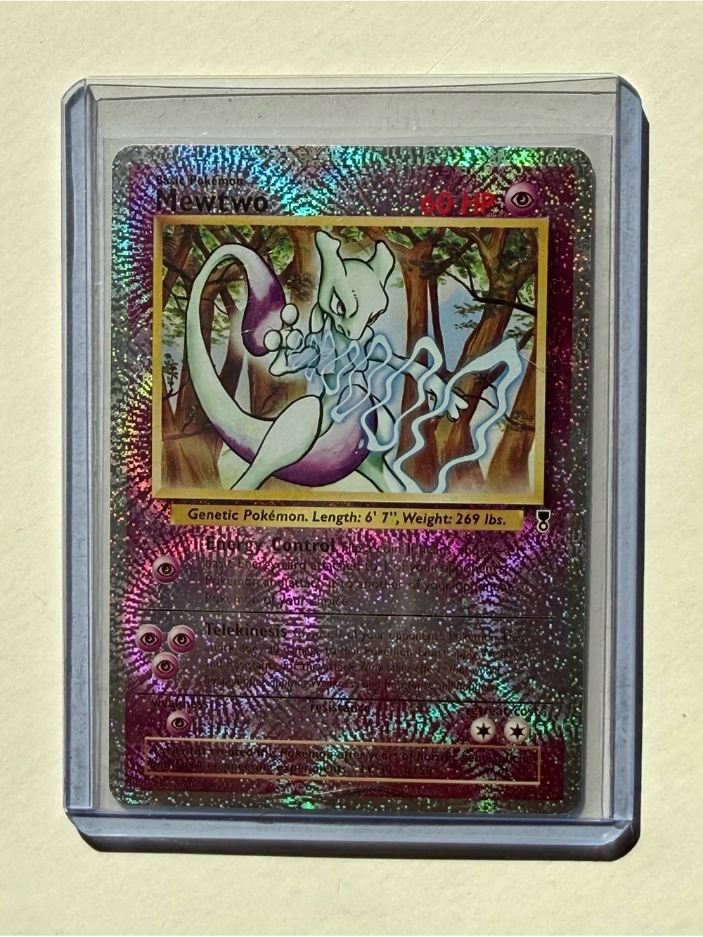 Mewtwo 29/110 Legendary Collection Rev Holo Card Pokemon Fan Art DIY Custom Card